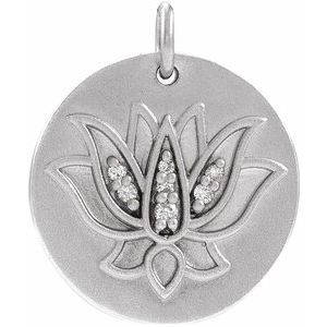 Lotus Necklace or Pendant