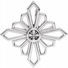 Load image into Gallery viewer, Sterling Silver 19.36x19.36 mm Vintage-Inspired Geometric Pendant

