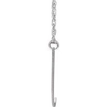 Charger l&#39;image dans la galerie, Sterling Silver Block Initial J 16-18&quot; Necklace with Brush Finish

