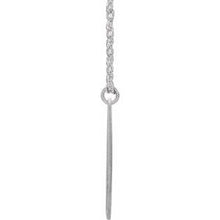 Charger l&#39;image dans la galerie, Sterling Silver Block Initial D 16-18&quot; Necklace with Brush Finish
