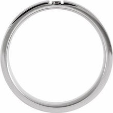 Charger l'image dans la galerie, Platine .08 CTW Black Diamond Band avec finition satinée taille 8
