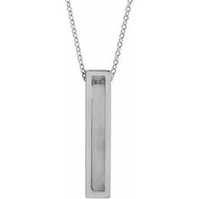 Load image into Gallery viewer, Engravable Sculptural Bar Necklace or Pendant
