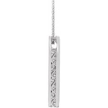Load image into Gallery viewer, Sterling Silver Sculptural Bar 16-18&quot; Necklace
