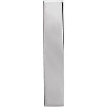 Load image into Gallery viewer, Sterling Silver 24.63x4.97 mm Engravable Sculptural Bar Slide Pendant

