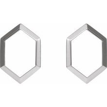 Load image into Gallery viewer, Sterling Silver Geometric Drop Earrings
