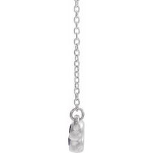 Load image into Gallery viewer, Platinum Alexandrite Bezel-Set Bar 16-18&quot; Necklace
