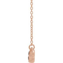 Charger l&#39;image dans la galerie, Collier en or rose 18 carats serti clos de 18-18 &quot;
