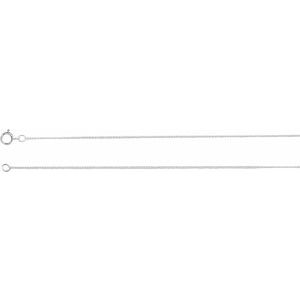 Sterling Silver 1 mm Solid Curb 20