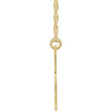 Charger l&#39;image dans la galerie, 14K Yellow Gold-Plated Sterling Silver Block Initial B 16-18&quot; Necklace with Brush Finish
