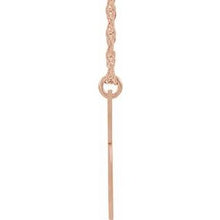 Charger l&#39;image dans la galerie, 14K Rose Gold-Plated Sterling Silver Block Initial B 16-18&quot; Necklace with Brush Finish

