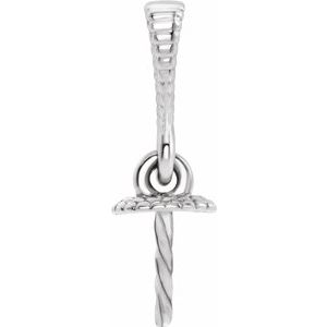 14K White Pendant Mounting for Pearl