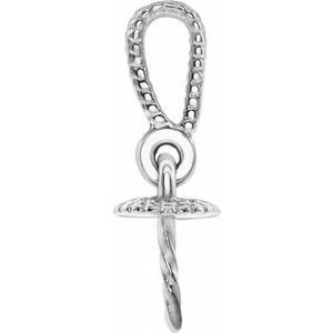14K White Pendant Mounting for Pearl