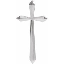 Load image into Gallery viewer, Sterling Silver 38x18.5 mm Elongated Cross Pendant
