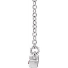 Charger l&#39;image dans la galerie, Sterling Silver Citrine Bezel-Set Bar 18&quot; Necklace
