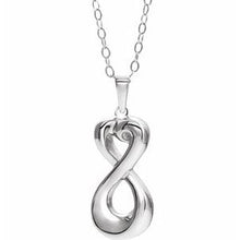 Load image into Gallery viewer, Sterling Silver Infinite Love Ash Holder 18&quot; Necklace
