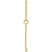 Charger l&#39;image dans la galerie, 14K Yellow Gold-Plated Sterling Silver Block Initial J 16-18&quot; Necklace with Brush Finish
