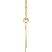 Charger l&#39;image dans la galerie, 14K Yellow Gold-Plated Sterling Silver Block Initial K 16-18&quot; Necklace with Brush Finish
