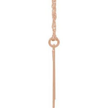 Charger l&#39;image dans la galerie, 14K Rose Gold-Plated Sterling Silver Block Initial K 16-18&quot; Necklace with Brush Finish
