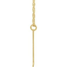 Charger l&#39;image dans la galerie, 14K Yellow Gold-Plated Sterling Silver Block Initial L 16-18&quot; Necklace with Brush Finish
