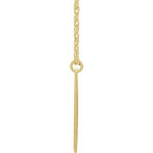 Charger l&#39;image dans la galerie, 14K Yellow Gold-Plated Sterling Silver Block Initial D 16-18&quot; Necklace with Brush Finish
