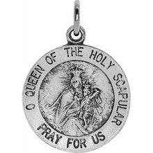 Load image into Gallery viewer, Sterling Silver 15 mm Scapular Medal
