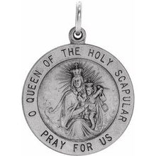 Load image into Gallery viewer, Sterling Silver 22 mm Scapular Medal
