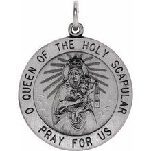 Load image into Gallery viewer, Sterling Silver 25 mm Scapular Medal
