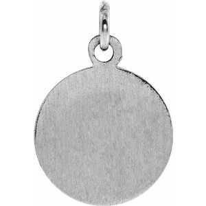 Sterling Silver 18 mm Guardian Angel Medal