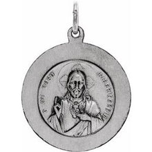 Load image into Gallery viewer, Sterling Silver 22 mm Scapular Medal
