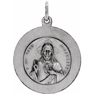Sterling Silver 22 mm Scapular Medal