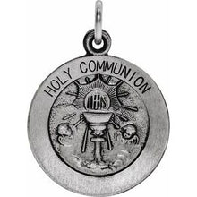 Load image into Gallery viewer, Sterling Silver 15 mm Round Holy Communion Medal
