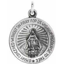 Load image into Gallery viewer, Sterling Silver 15 mm Miraculous Medal
