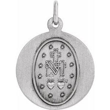 Load image into Gallery viewer, Sterling Silver 15 mm Miraculous Medal
