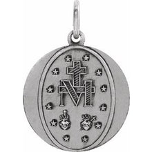 Load image into Gallery viewer, Sterling Silver 18 mm Miraculous Medal
