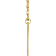 Charger l&#39;image dans la galerie, 14K Yellow Gold-Plated Sterling Silver Block Initial I 16-18&quot; Necklace with Brush Finish
