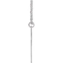 Charger l&#39;image dans la galerie, Sterling Silver Block Initial R 16-18&quot; Necklace with Brush Finish
