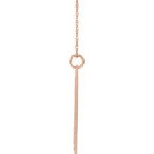 Charger l&#39;image dans la galerie, 14K Rose Gold-Plated Sterling Silver Block Initial Q 16-18&quot; Necklace with Brush Finish
