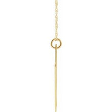 Charger l&#39;image dans la galerie, 14K Yellow Gold-Plated Sterling Silver Block Initial W 16-18&quot; Necklace with Brush Finish
