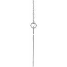 Charger l&#39;image dans la galerie, Sterling Silver Block Initial X 16-18&quot; Necklace with Brush Finish
