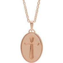 Load image into Gallery viewer, Cross Medal Necklace or Pendant
