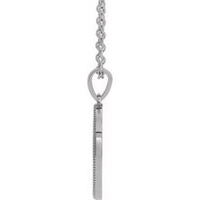Load image into Gallery viewer, Sterling Silver  Oval Cross Medal 20&quot; Necklace
