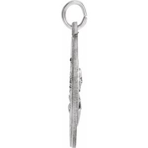 Sterling Silver 25 mm Scapular Medal