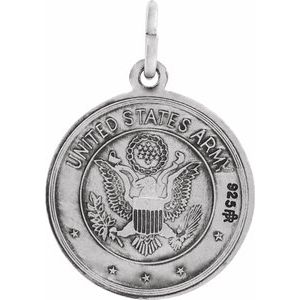 Reversible U.S. Army/St. Christopher Medal Necklace 