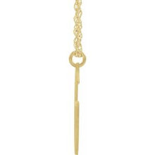 Charger l&#39;image dans la galerie, 14K Yellow Gold-Plated Sterling Silver Block Initial G 16-18&quot; Necklace with Brush Finish
