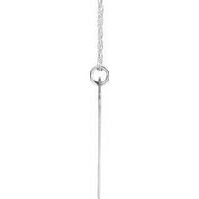 Charger l&#39;image dans la galerie, Sterling Silver Block Initial V 16-18&quot; Necklace with Brush Finish
