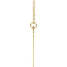 Charger l&#39;image dans la galerie, 14K Yellow Gold-Plated Sterling Silver Block Initial V 16-18&quot; Necklace with Brush Finish
