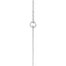 Charger l&#39;image dans la galerie, Sterling Silver Block Initial U 16-18&quot; Necklace with Brush Finish
