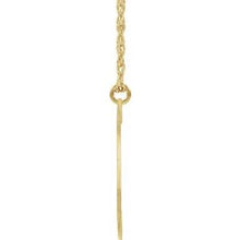 Charger l&#39;image dans la galerie, 14K Yellow Gold-Plated Sterling Silver Block Initial S 16-18&quot; Necklace with Brush Finish
