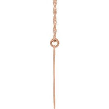 Charger l&#39;image dans la galerie, 14K Rose Gold-Plated Sterling Silver Block Initial S 16-18&quot; Necklace with Brush Finish

