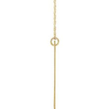 Charger l&#39;image dans la galerie, 14K Yellow Gold-Plated Sterling Silver Block Initial A 16-18&quot; Necklace with Brush Finish
